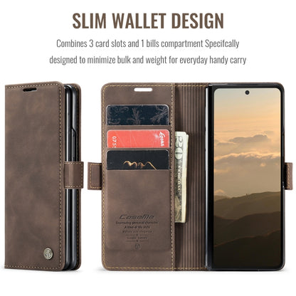 For Samsung Galaxy Z Fold6 5G CaseMe 013 Multifunctional Horizontal Flip Leather Phone Case(Coffee) - Galaxy Z Fold6 5G Cases by CaseMe | Online Shopping South Africa | PMC Jewellery | Buy Now Pay Later Mobicred