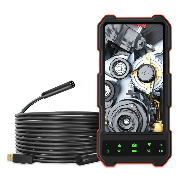 T21 4.5 inch IPS Color Screen 8mm Single Camera Split Hard Cable Industrial Endoscope, Length:2m(Black Red) -  by PMC TechLife | Online Shopping South Africa | PMC TechLife | Buy Now Pay Later Mobicred