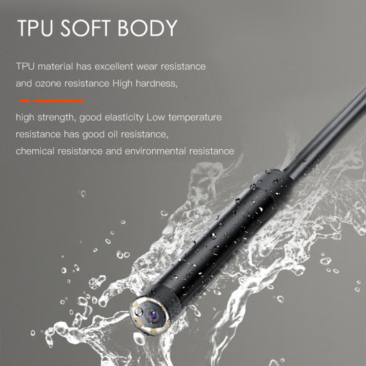 T21 4.5 inch IPS Color Screen 8mm Single Camera Split Hard Cable Industrial Endoscope, Length:1m(Black Red) -  by PMC TechLife | Online Shopping South Africa | PMC TechLife | Buy Now Pay Later Mobicred