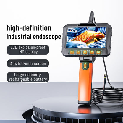 T27 5 inch IPS Color Screen 7.9mm Dual Camera Handheld Hard Cable HD Industrial Endoscope, Length:3.5m(Orange Black) -  by PMC Jewellery | Online Shopping South Africa | PMC Jewellery | Buy Now Pay Later Mobicred