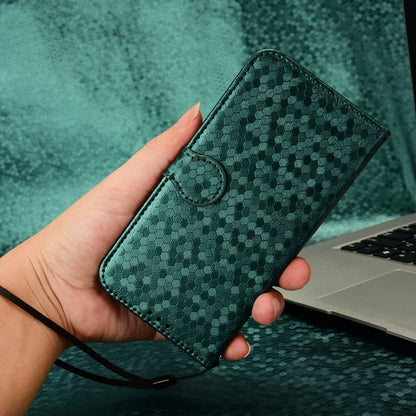 For Blackview Wave 6C Honeycomb Dot Texture Leather Phone Case(Green) - More Brand by PMC Jewellery | Online Shopping South Africa | PMC Jewellery | Buy Now Pay Later Mobicred