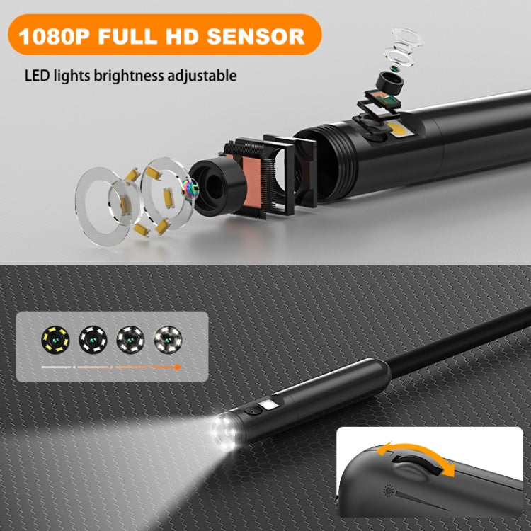 Y15 8mm Single Camera WiFi Connected Hard Cable HD Industrial Endoscope, Length:10m(Black) -  by PMC Jewellery | Online Shopping South Africa | PMC Jewellery | Buy Now Pay Later Mobicred