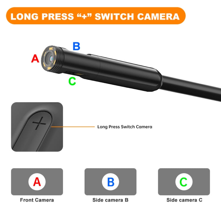 Y15 7.9mm Dual Camera WiFi Connected Hard Cable HD Industrial Endoscope, Length:5m(Black) -  by PMC TechLife | Online Shopping South Africa | PMC TechLife | Buy Now Pay Later Mobicred