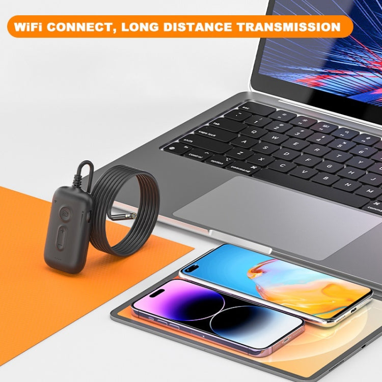 Y15 7.9mm Triple Camera WiFi Connected Hard Cable HD Industrial Endoscope, Length:1m(Black) -  by PMC TechLife | Online Shopping South Africa | PMC TechLife | Buy Now Pay Later Mobicred