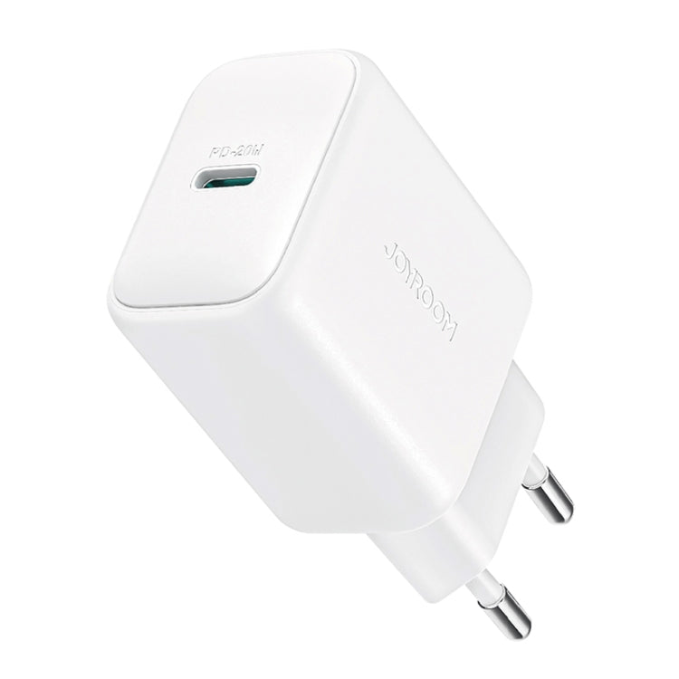 JOYROOM JR-TCF20 PD20W USB-C / Type-C Port Charger, Plug:EU Plug(White) - USB Charger by JOYROOM | Online Shopping South Africa | PMC Jewellery | Buy Now Pay Later Mobicred