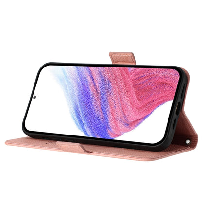 For Google Pixel 9 Pro XL Embossed Rose RFID Anti-theft Leather Phone Case(Pink) - Google Cases by PMC Jewellery | Online Shopping South Africa | PMC Jewellery | Buy Now Pay Later Mobicred