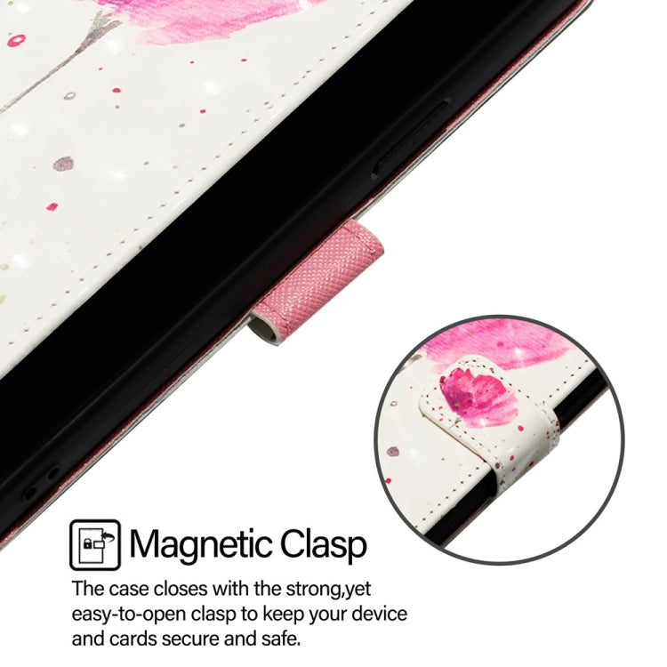 For Blackview A52 3D Painting Horizontal Flip Leather Phone Case(Flower) - More Brand by PMC TechLife | Online Shopping South Africa | PMC TechLife | Buy Now Pay Later Mobicred