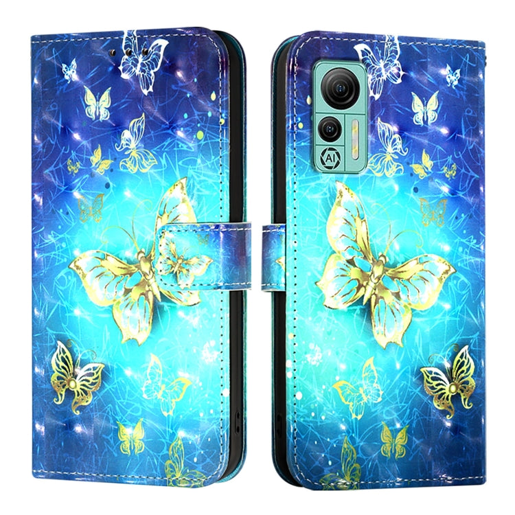 For Ulefone Note 14 3D Painting Horizontal Flip Leather Phone Case(Golden Butterfly) - Ulefone Cases by PMC Jewellery | Online Shopping South Africa | PMC Jewellery | Buy Now Pay Later Mobicred