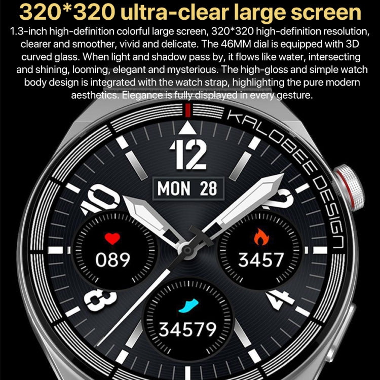 1.3 inch Silicone Band IP68 Waterproof Smart Watch Support Bluetooth Call(Black) - Smart Watches by PMC TechLife | Online Shopping South Africa | PMC TechLife | Buy Now Pay Later Mobicred