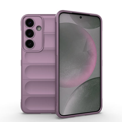 For Samsung Galaxy S25+ 5G Magic Shield TPU + Flannel Phone Case(Purple) - Galaxy S25+ 5G Cases by PMC Jewellery | Online Shopping South Africa | PMC Jewellery | Buy Now Pay Later Mobicred