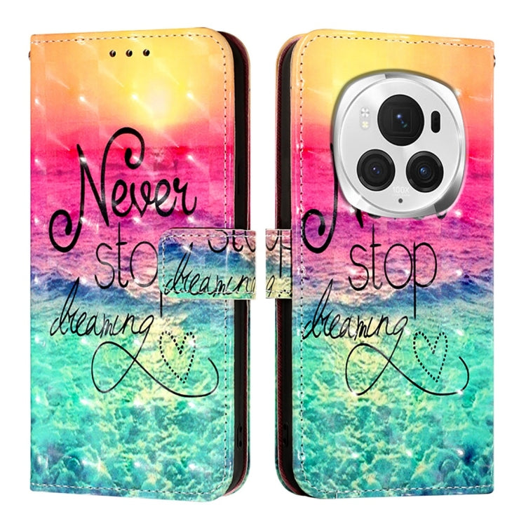 For Honor Magic6 Pro Global 3D Painting Horizontal Flip Leather Phone Case(Chasing Dreams) - Honor Cases by PMC Jewellery | Online Shopping South Africa | PMC Jewellery | Buy Now Pay Later Mobicred