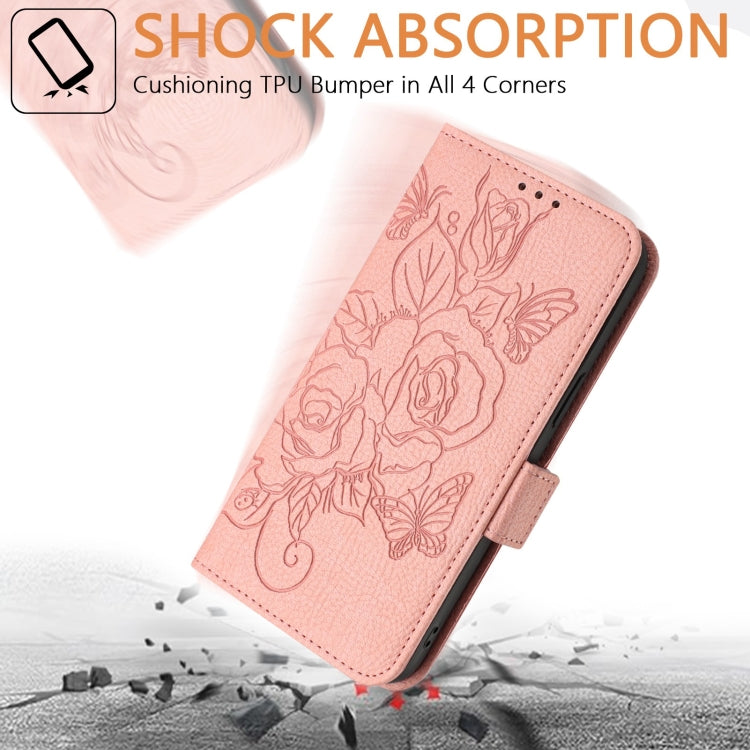 For Motorola Moto G Stylus 5G 2024 Embossed Rose RFID Anti-theft Leather Phone Case(Pink) - Motorola Cases by PMC Jewellery | Online Shopping South Africa | PMC Jewellery | Buy Now Pay Later Mobicred