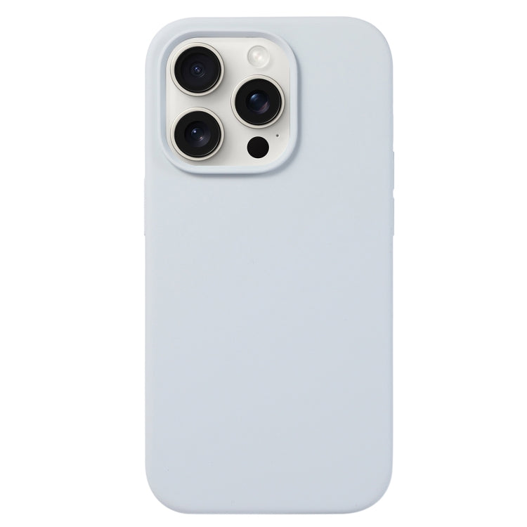 For iPhone 16 Pro Liquid Silicone Phone Case(Blue Grey) - iPhone 16 Pro Cases by PMC TechLife | Online Shopping South Africa | PMC TechLife | Buy Now Pay Later Mobicred