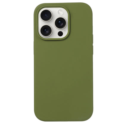 For iPhone 16 Pro Max Liquid Silicone Phone Case(Pine Green) - iPhone 16 Pro Max Cases by PMC Jewellery | Online Shopping South Africa | PMC Jewellery | Buy Now Pay Later Mobicred