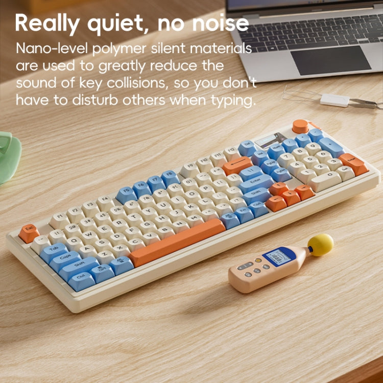 LANGTU L98 Wireless RGB Tri-mode Mechanical Gaming Keyboard(Blue) - free shipping - PMC Jewellery - Order now!