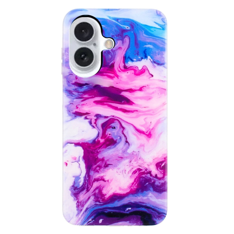 For iPhone 16 Plus IMD Marble TPU Phone Case(Red) - iPhone 16 Plus Cases by PMC TechLife | Online Shopping South Africa | PMC TechLife | Buy Now Pay Later Mobicred