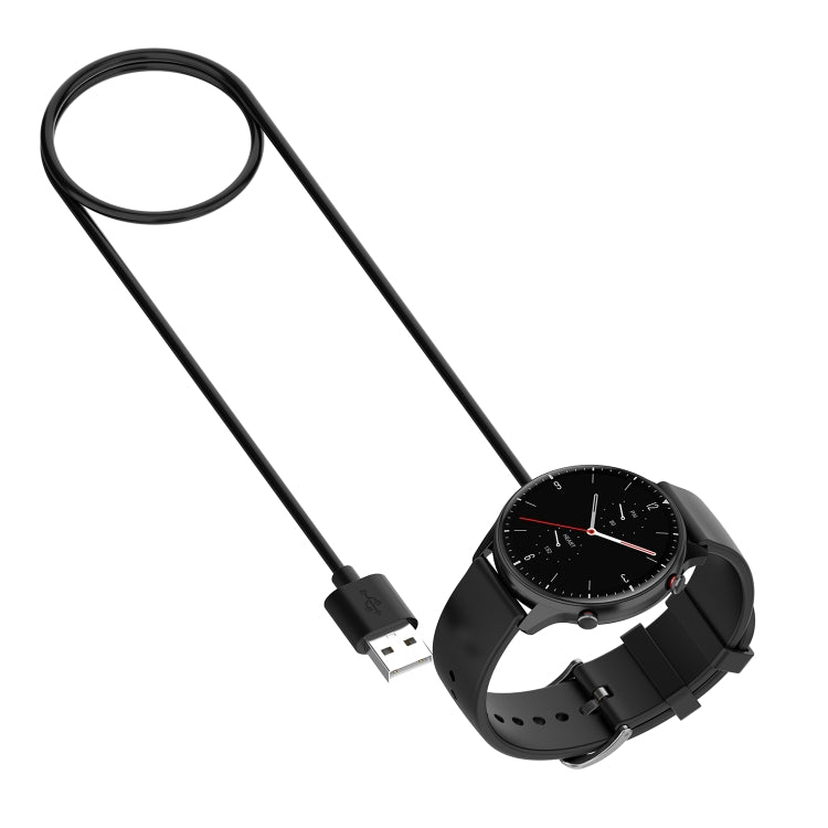 For Amazfit Bip 5 Unity A2324 Smart Watch Magnetic Charging Cable, Length: 1m(Black) - Charger by PMC Jewellery | Online Shopping South Africa | PMC Jewellery | Buy Now Pay Later Mobicred