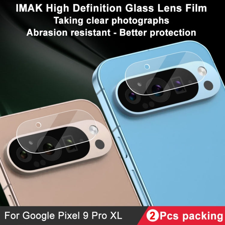 For Google Pixel 9 Pro XL 2pcs/Set imak HD Glass Lens Film, Scaled Down Version - Other by imak | Online Shopping South Africa | PMC TechLife | Buy Now Pay Later Mobicred