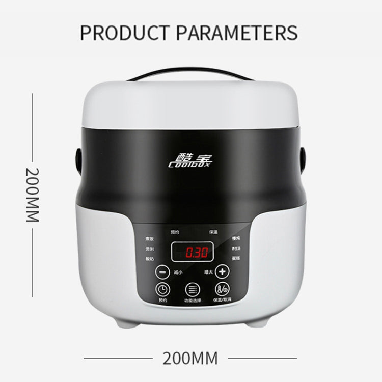 COOLBOX Vehicle Multi-function Mini Rice Cooker Capacity: 2.0L, Version:24V Current-limiting - Rice Cookers by PMC Jewellery | Online Shopping South Africa | PMC Jewellery | Buy Now Pay Later Mobicred