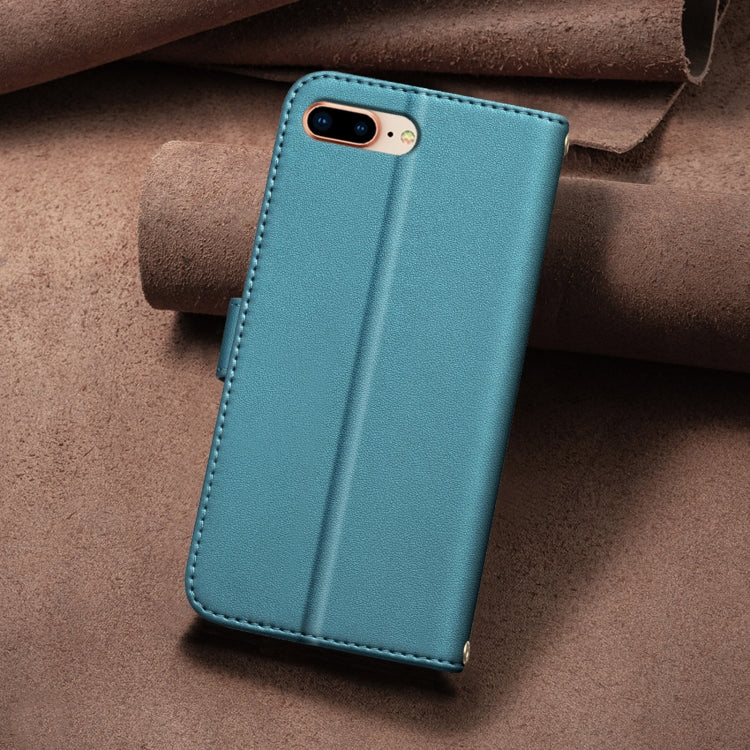 For iPhone 16e Square Texture Leather Phone Case(Green) - iPhone 16e Cases by PMC TechLife | Online Shopping South Africa | PMC TechLife | Buy Now Pay Later Mobicred
