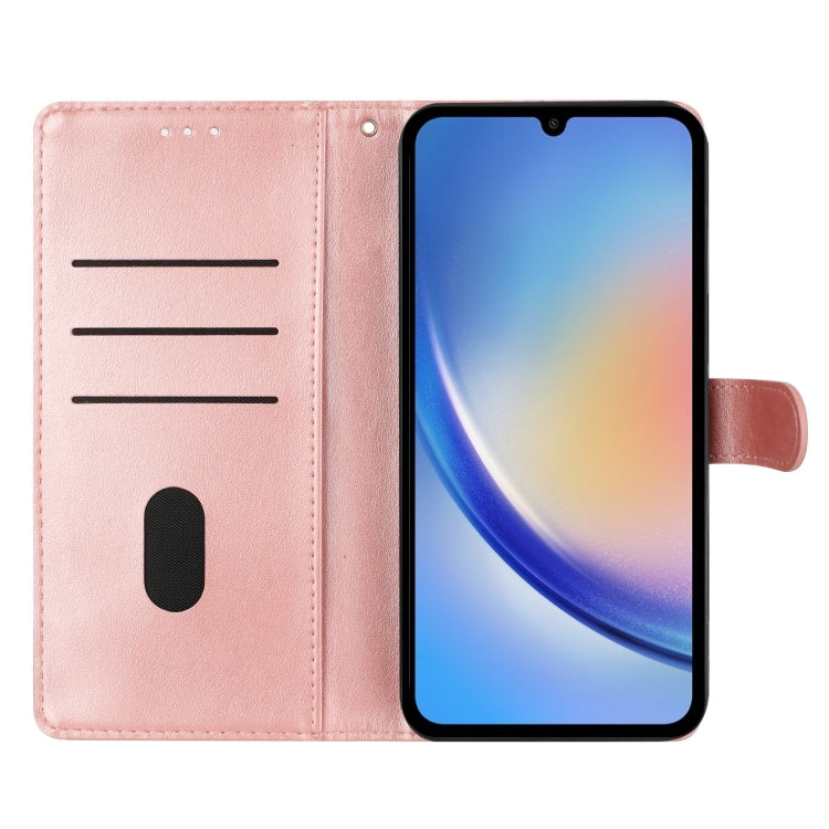 For Ulefone Note 14 Butterflies and Flowers Leather Phone Case(Rose Gold) - Ulefone Cases by PMC Jewellery | Online Shopping South Africa | PMC Jewellery | Buy Now Pay Later Mobicred