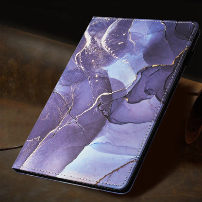 For Lenovo Tab M11/ Xiaoxin Pad 11 2024 Marble Litchi Leather Smart Tablet Case(Grey) - Lenovo by PMC Jewellery | Online Shopping South Africa | PMC Jewellery | Buy Now Pay Later Mobicred