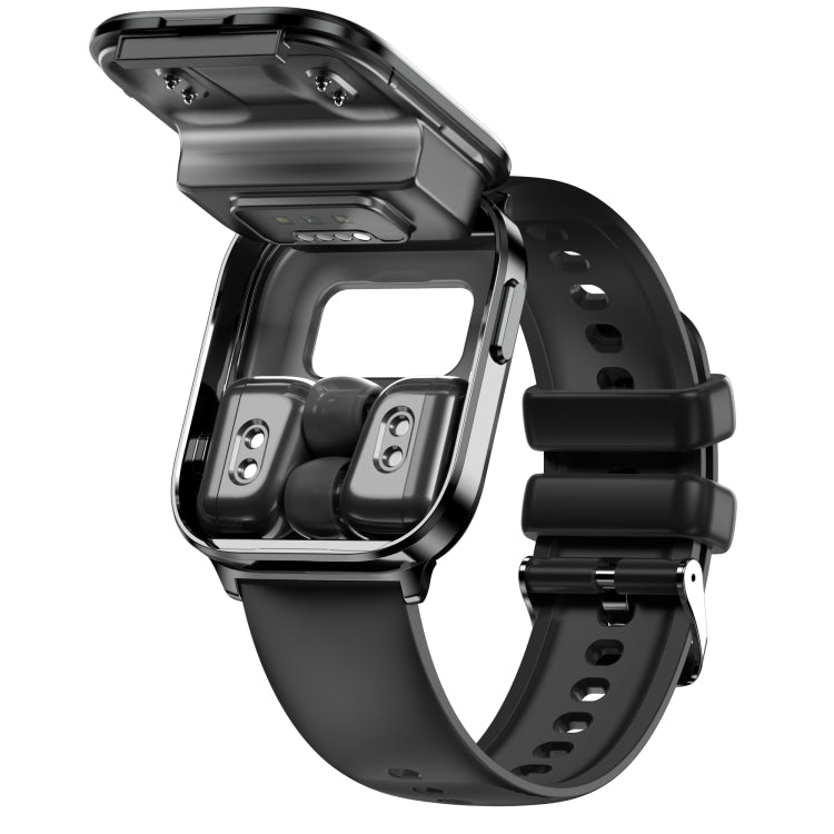 X9 1.85 inch Square Screen 2 in 1 Bluetooth Earphone Smart Watch(Black) - Smart Watches by PMC TechLife | Online Shopping South Africa | PMC TechLife | Buy Now Pay Later Mobicred