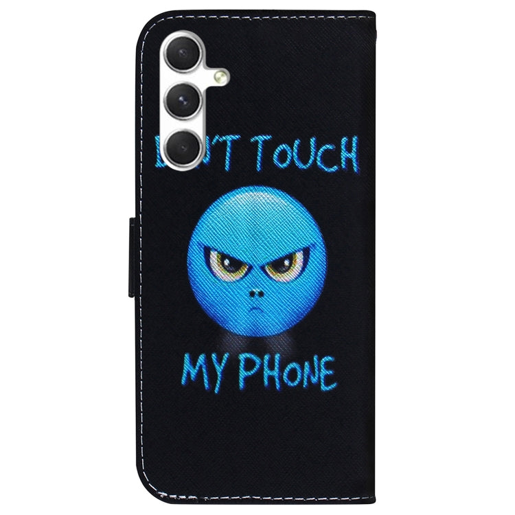 For Samsung Galaxy S25+ 5G Coloured Drawing Flip Leather Phone Case(Anger) - Galaxy S25+ 5G Cases by PMC Jewellery | Online Shopping South Africa | PMC Jewellery | Buy Now Pay Later Mobicred