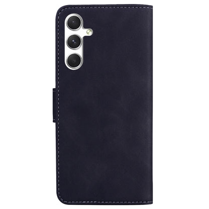 For Samsung Galaxy S25 5G Skin Feel Pure Color Flip Leather Phone Case(Black) - Galaxy S25 5G Cases by PMC Jewellery | Online Shopping South Africa | PMC Jewellery | Buy Now Pay Later Mobicred