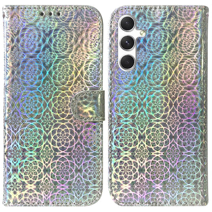 For Samsung Galaxy S25+ 5G Colorful Magnetic Buckle Leather Phone Case(Silver) - Galaxy S25+ 5G Cases by PMC Jewellery | Online Shopping South Africa | PMC Jewellery | Buy Now Pay Later Mobicred