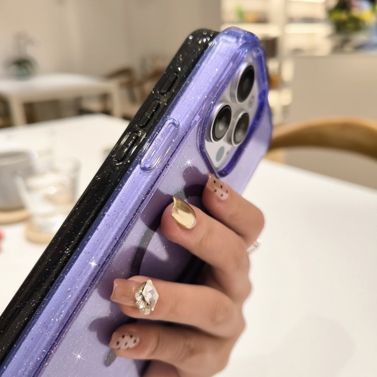For iPhone 16 Pro Max Glitter Powder TPU Hybrid PC MagSafe Phone Case(Translucent) - iPhone 16 Pro Max Cases by PMC TechLife | Online Shopping South Africa | PMC TechLife | Buy Now Pay Later Mobicred