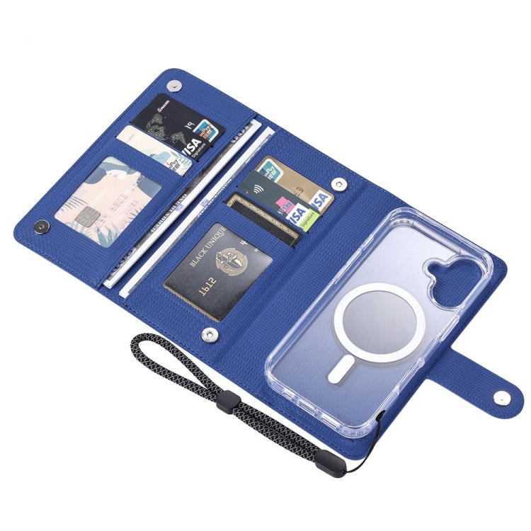 For iPhone 15 Pro ViLi GHA-C Series RFID MagSafe Magnetic Flip Leather Phone Case(Blue) - iPhone 15 Pro Cases by ViLi | Online Shopping South Africa | PMC Jewellery | Buy Now Pay Later Mobicred