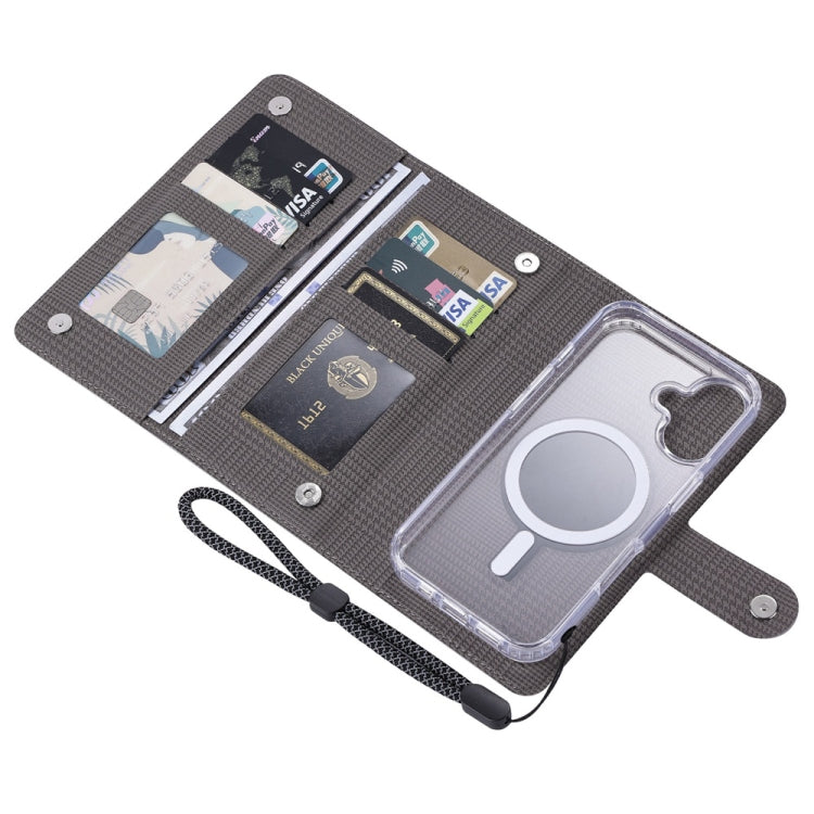 For iPhone 14 Plus ViLi GHA-C Series RFID MagSafe Magnetic Flip Leather Phone Case(Grey) - iPhone 14 Plus Cases by ViLi | Online Shopping South Africa | PMC Jewellery | Buy Now Pay Later Mobicred