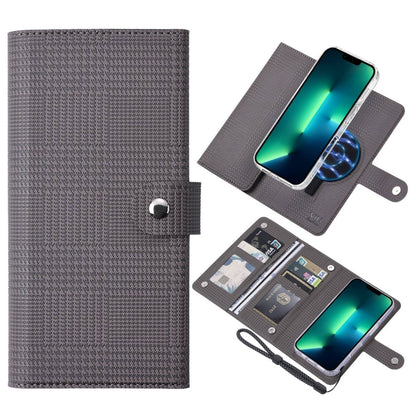 For iPhone 13 Pro Max ViLi GHA-C Series RFID MagSafe Magnetic Flip Leather Phone Case(Grey) - iPhone 13 Pro Max Cases by ViLi | Online Shopping South Africa | PMC Jewellery | Buy Now Pay Later Mobicred