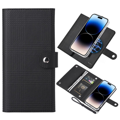 For iPhone 14 Pro Max ViLi GHB-C Series RFID MagSafe Magnetic Flip Leather Phone Case(Black) - iPhone 14 Pro Max Cases by ViLi | Online Shopping South Africa | PMC Jewellery | Buy Now Pay Later Mobicred