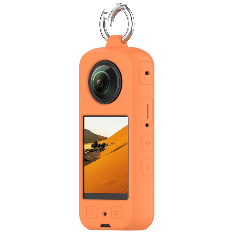 For Insta 360 X4 Portable Silicone Protective Case(Orange) - Case & Bags by PMC Jewellery | Online Shopping South Africa | PMC Jewellery | Buy Now Pay Later Mobicred