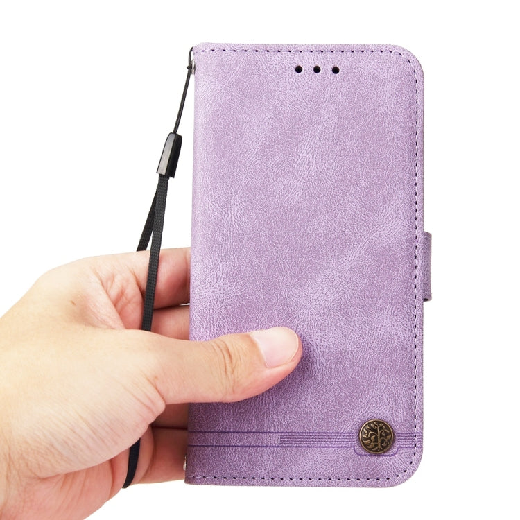 For Redmi K70 Ultra Skin Feel Life Tree Metal Button Leather Phone Case(Purple) - Xiaomi Cases by PMC Jewellery | Online Shopping South Africa | PMC Jewellery | Buy Now Pay Later Mobicred