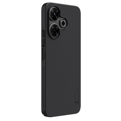 For Redmi Note 13R 5G / 13 4G NILLKIN Frosted PC Phone Case(Black) - Redmi 13 Cases by NILLKIN | Online Shopping South Africa | PMC Jewellery | Buy Now Pay Later Mobicred