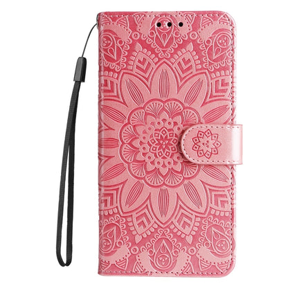 For Redmi K70 Ultra Embossed Sunflower Leather Phone Case(Rose Gold) - Xiaomi Cases by PMC Jewellery | Online Shopping South Africa | PMC Jewellery | Buy Now Pay Later Mobicred