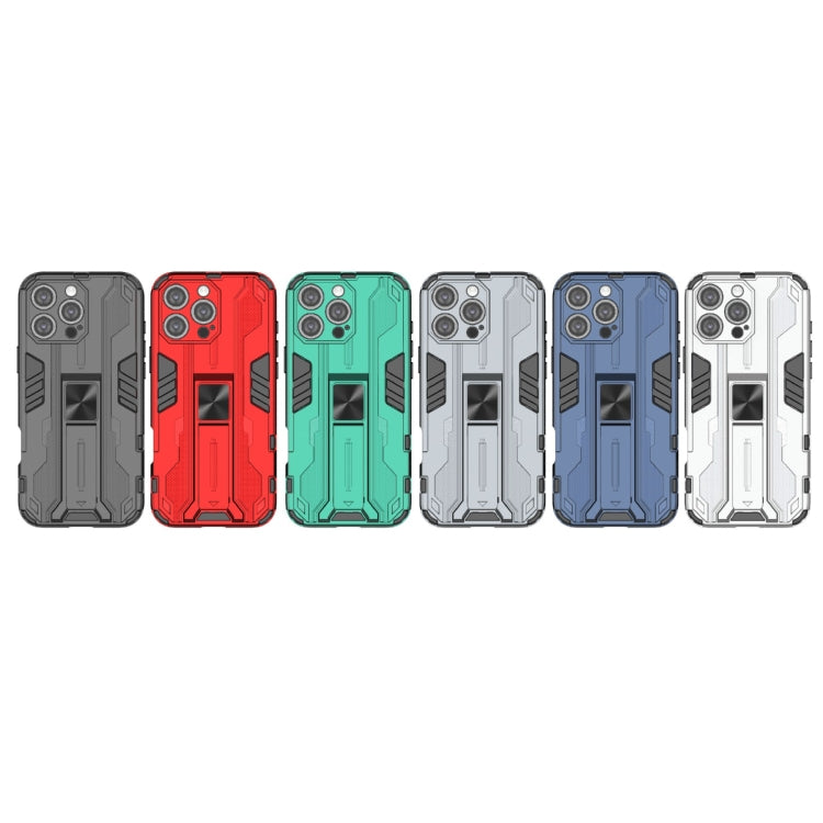 For iPhone 16 Pro Max Supersonic PC + TPU Holder Phone Case(White) - iPhone 16 Pro Max Cases by PMC TechLife | Online Shopping South Africa | PMC TechLife | Buy Now Pay Later Mobicred