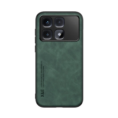 For Redmi K70 Ultra Skin Feel Magnetic Leather Back Phone Case(Green) - Xiaomi Cases by PMC Jewellery | Online Shopping South Africa | PMC Jewellery | Buy Now Pay Later Mobicred