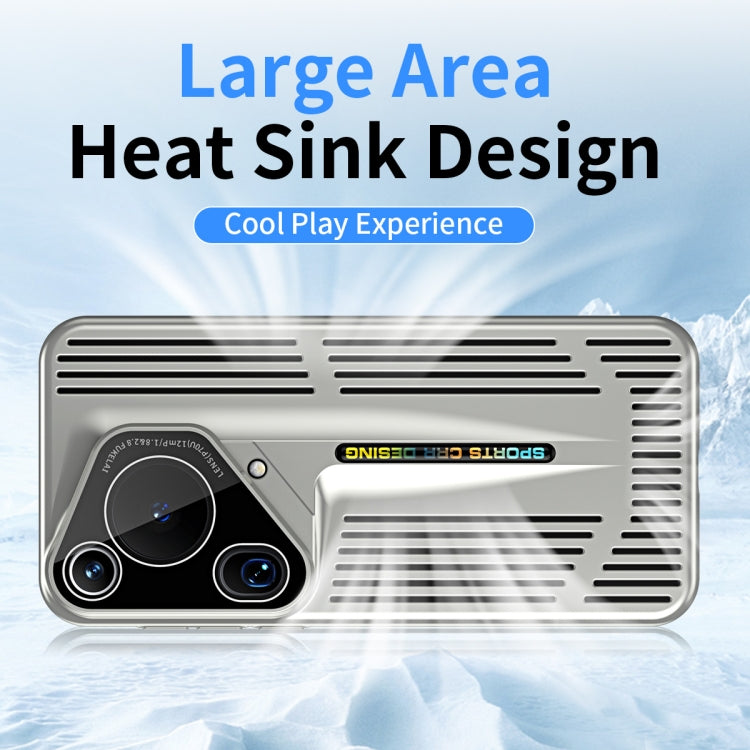 For Huawei Pura 70 Ultra Blade Cooling PC Full Coverage Phone Case(Titanium Silver) - Huawei Cases by PMC Jewellery | Online Shopping South Africa | PMC Jewellery | Buy Now Pay Later Mobicred