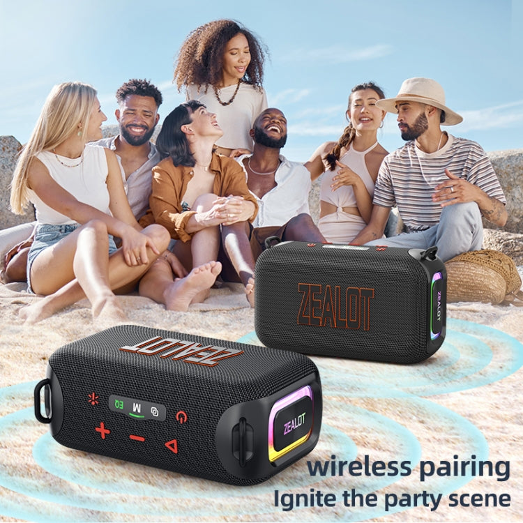 Zealot S85 50W Outdoor Waterproof Portable Bluetooth Speaker(Grey) - Waterproof Speaker by ZEALOT | Online Shopping South Africa | PMC Jewellery | Buy Now Pay Later Mobicred