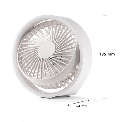 N601 180 Degree Rotating Type-C Desktop Fan with LED Ambience Light(Blue) - Electric Fans by PMC Jewellery | Online Shopping South Africa | PMC Jewellery | Buy Now Pay Later Mobicred