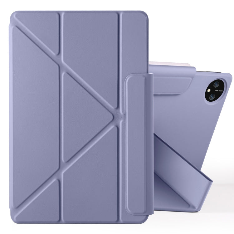 For Huawei MatePad Pro 11 2024 / 2022 Fixed Buckle Magnetic Deformation Leather Tablet Case(Lavender Purple) - Huawei by PMC Jewellery | Online Shopping South Africa | PMC Jewellery | Buy Now Pay Later Mobicred