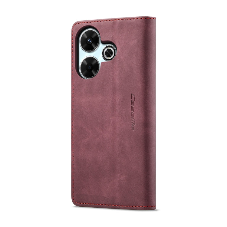 For Redmi 13 CaseMe 013 Multifunctional Horizontal Flip Leather Phone Case(Wine Red) - Redmi 13 Cases by CaseMe | Online Shopping South Africa | PMC Jewellery | Buy Now Pay Later Mobicred