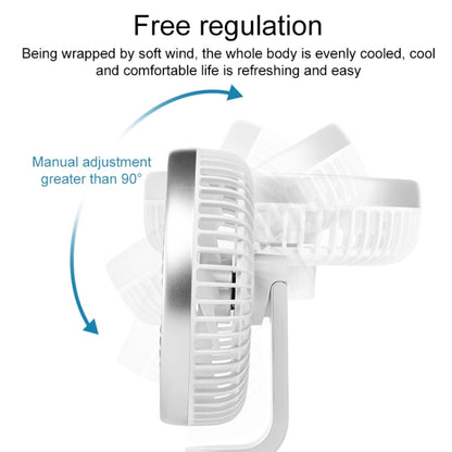 N702 Smart Digital Display Desktop Oscillating Fan(White) - Electric Fans by PMC Jewellery | Online Shopping South Africa | PMC Jewellery | Buy Now Pay Later Mobicred