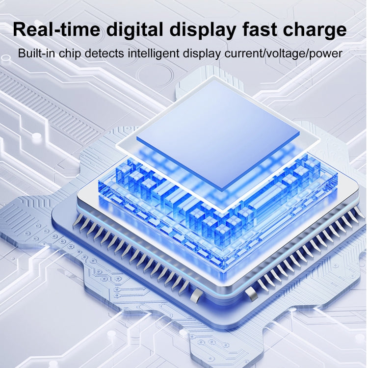 60W 10Gbps Intelligent Digital Display Fast Charge Adapter USB-A to Type-C - Converter & Adapter by PMC Jewellery | Online Shopping South Africa | PMC Jewellery | Buy Now Pay Later Mobicred