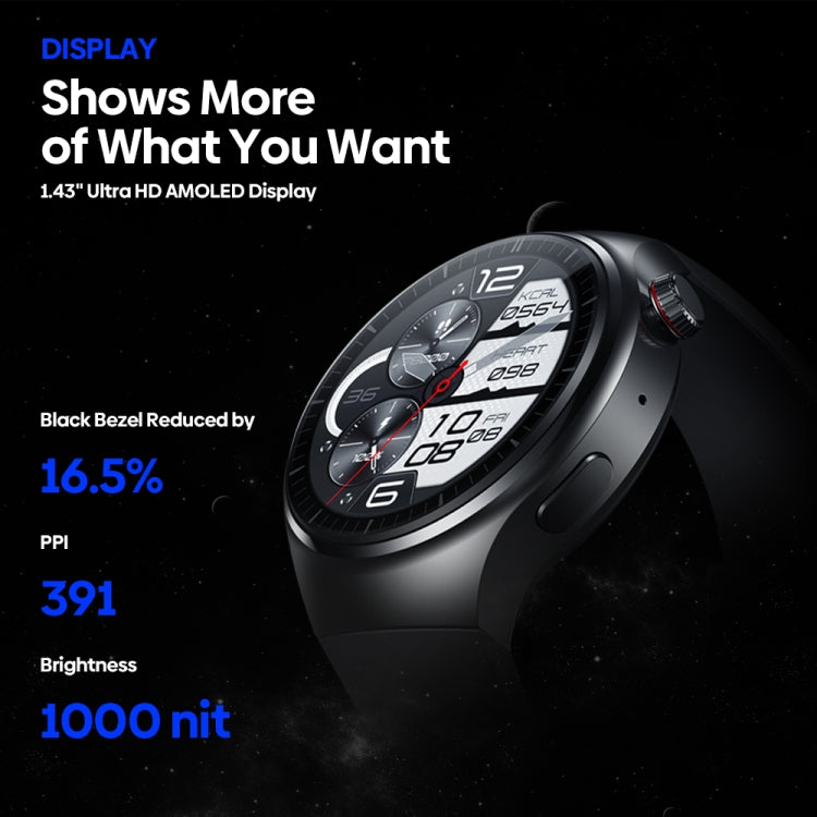 Zeblaze Thor Ultra 1.43 inch AMOLED Screen Android Smart Watch, Steel Strap(Black) - Android Watch by Zeblaze | Online Shopping South Africa | PMC Jewellery | Buy Now Pay Later Mobicred