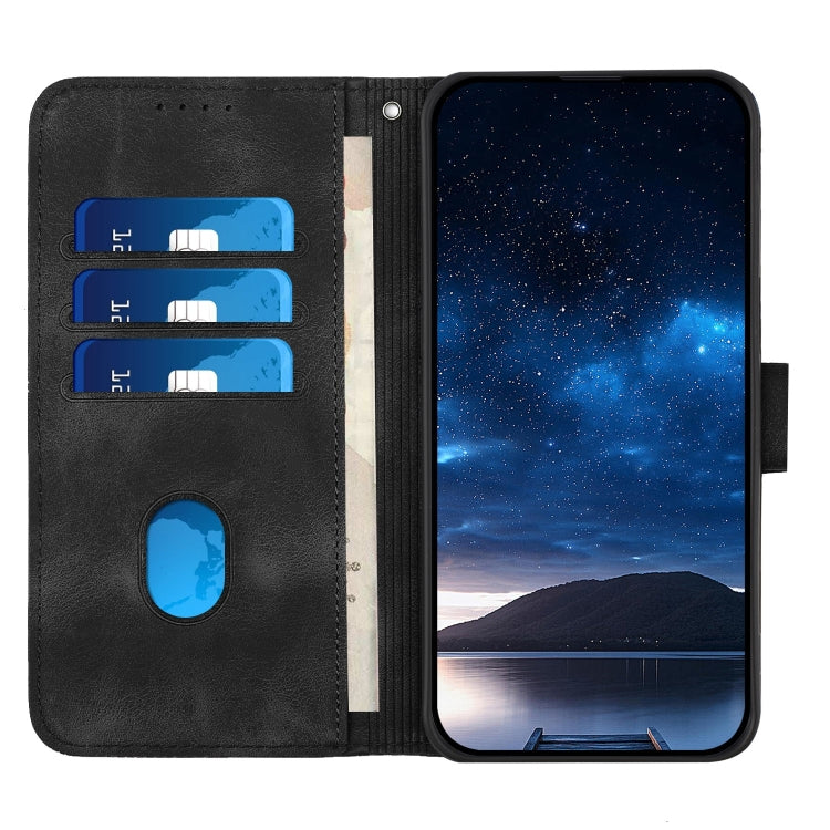 For Motorola Moto G Power 5G 2024 YX0080 Grid Butterfly Embossed Pattern Flip Leather Phone Case with Lanyard(Black) - Motorola Cases by PMC Jewellery | Online Shopping South Africa | PMC Jewellery | Buy Now Pay Later Mobicred